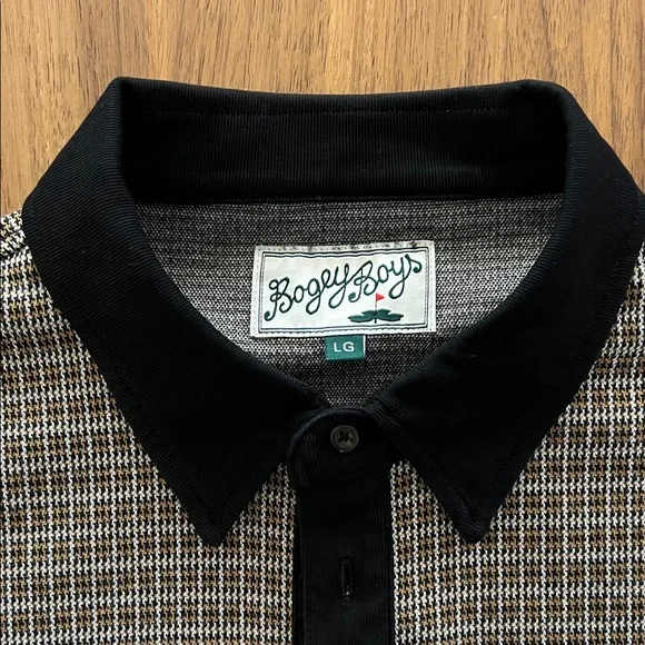 Classic Black and Brown Polo Shirt - Picture 2 of 4